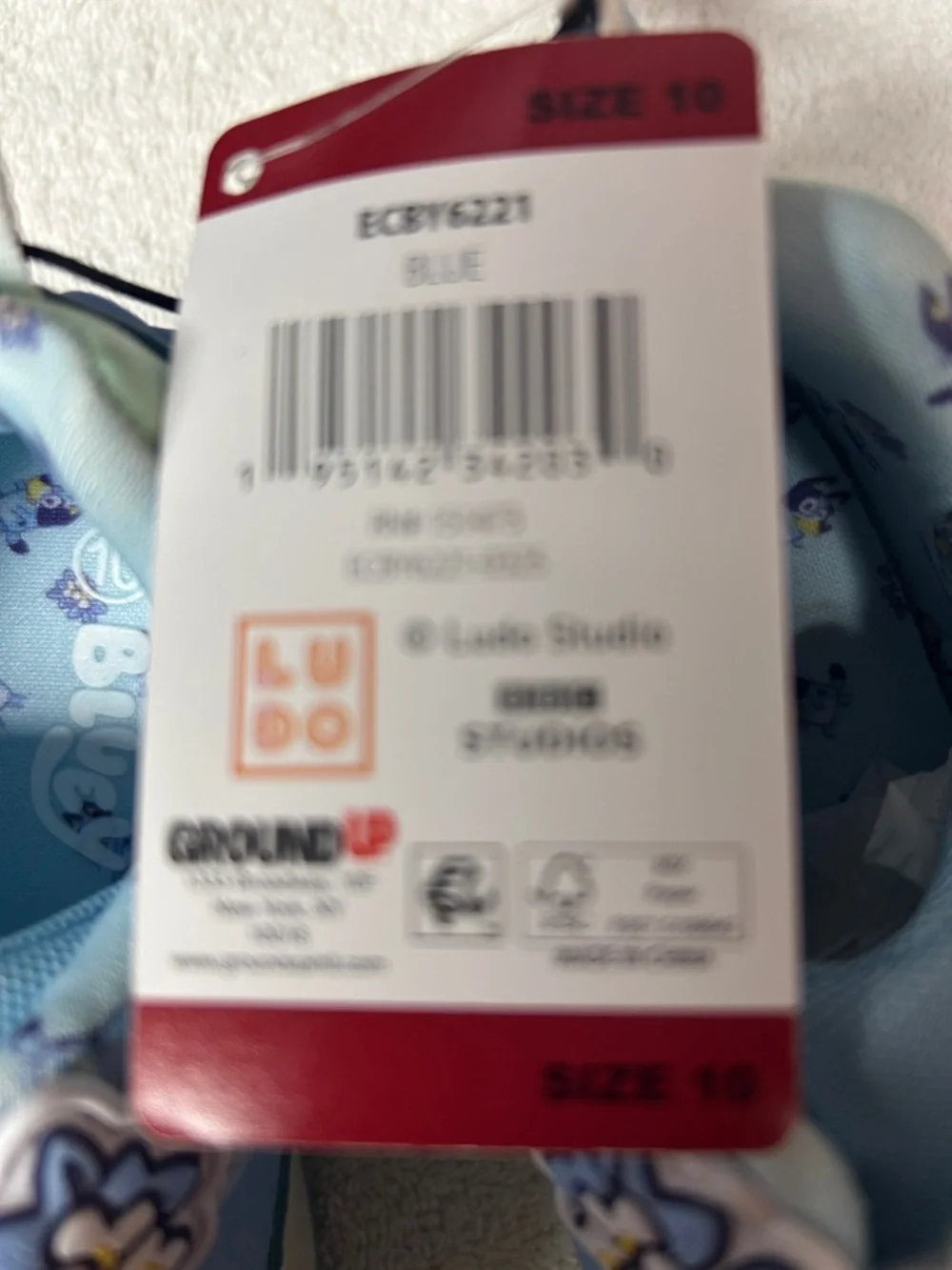 Bluey Light Blue Kids' Sneakers with Bluey Character - Picture 2 of 2